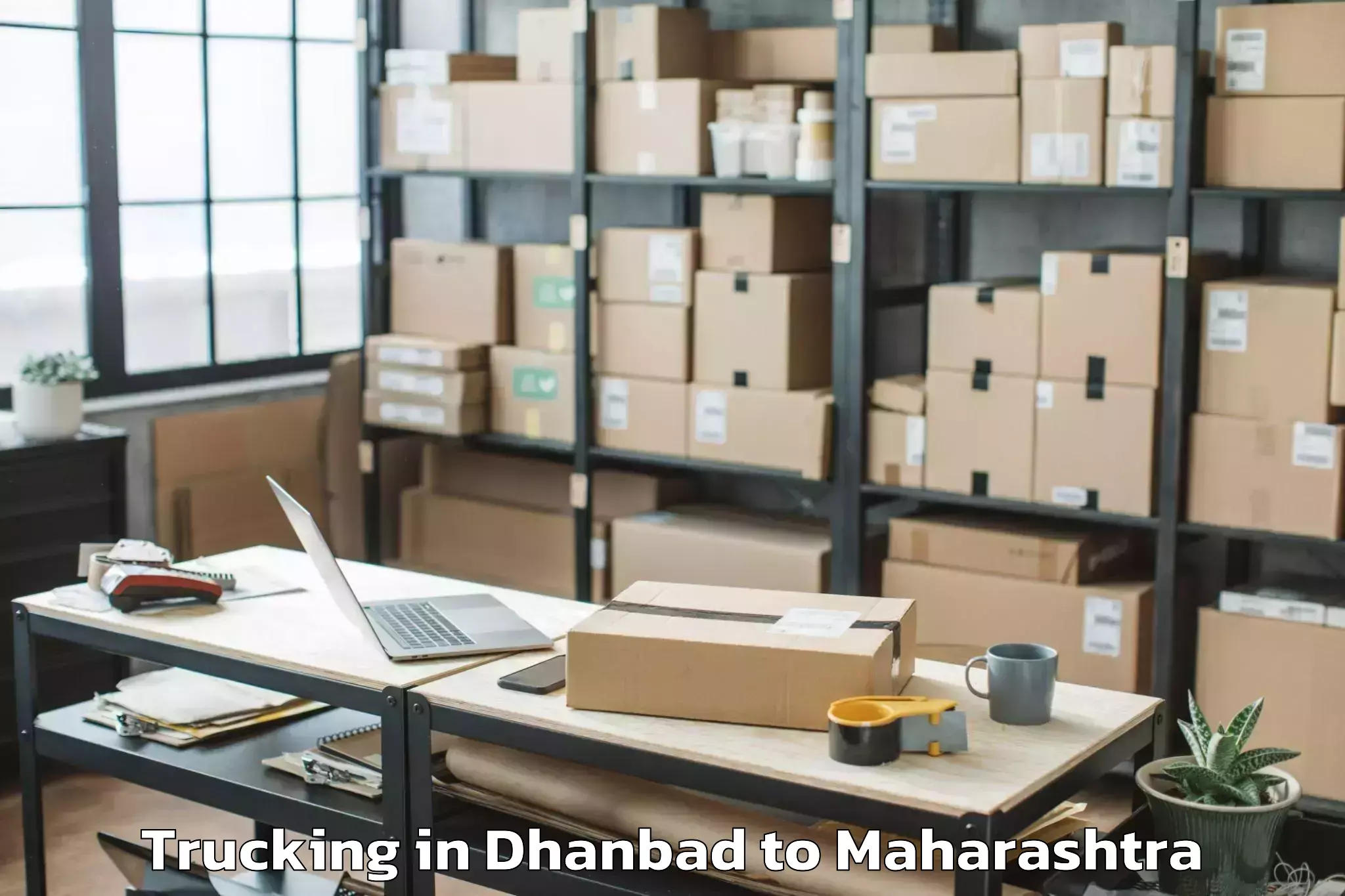 Easy Dhanbad to Kurkheda Trucking Booking